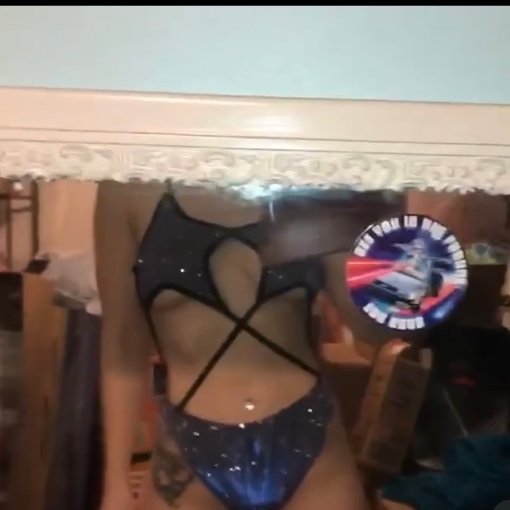 Glitter star rave/ festival bodysuit